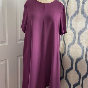 Woman’s high low plum color dress size L